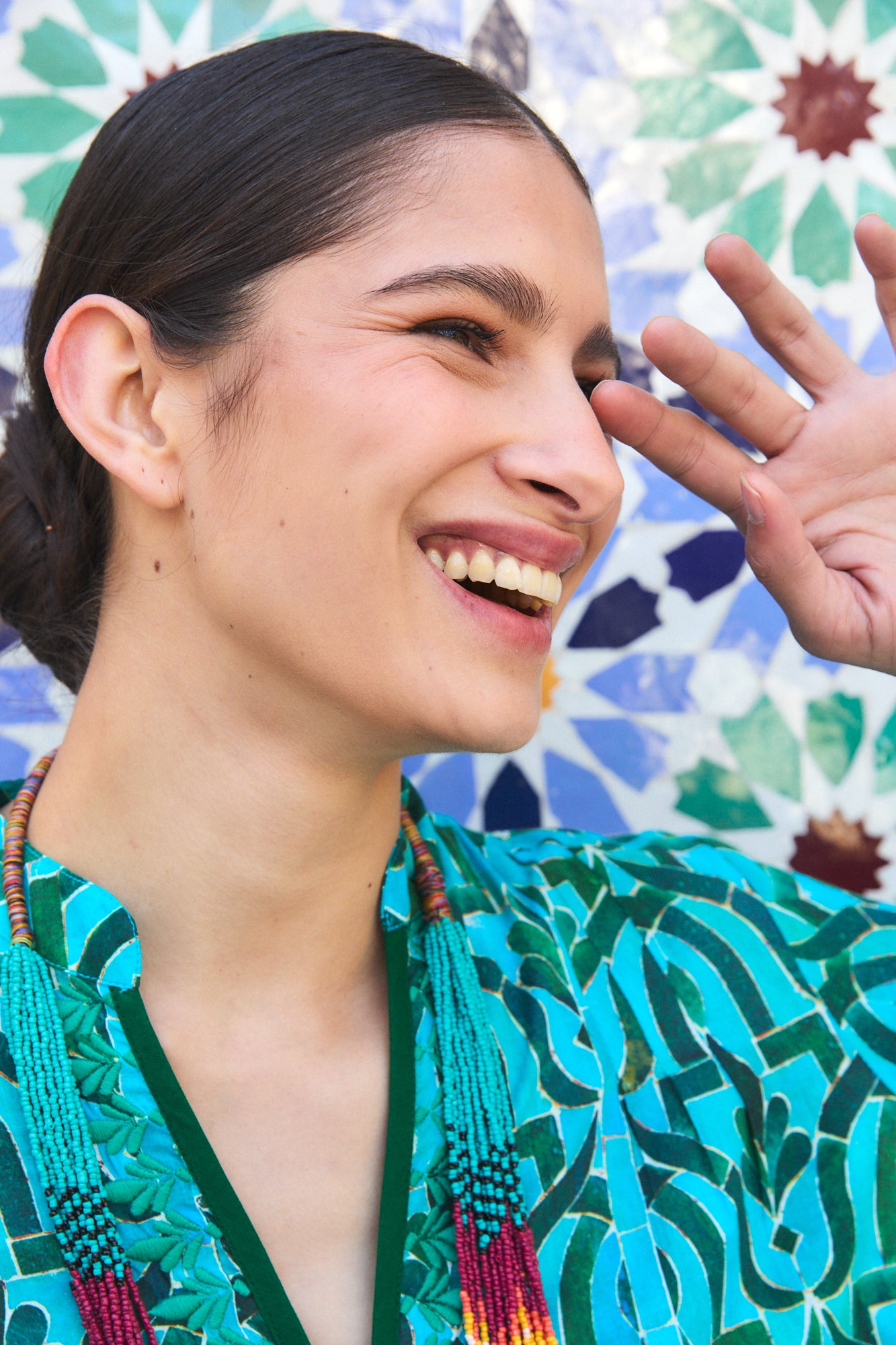 CLORINDA LONG KURTA SORAYA GREEN