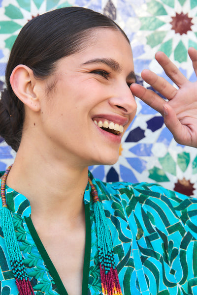 CLORINDA LONG KURTA SORAYA GREEN