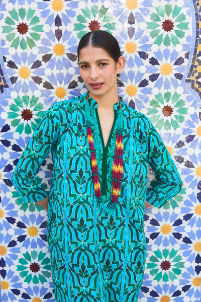 CLORINDA LONG KURTA SORAYA GREEN