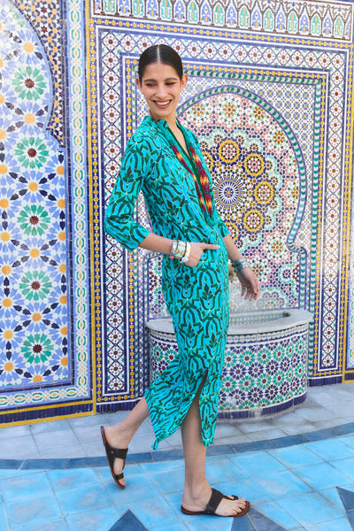 CLORINDA LONG KURTA SORAYA GREEN