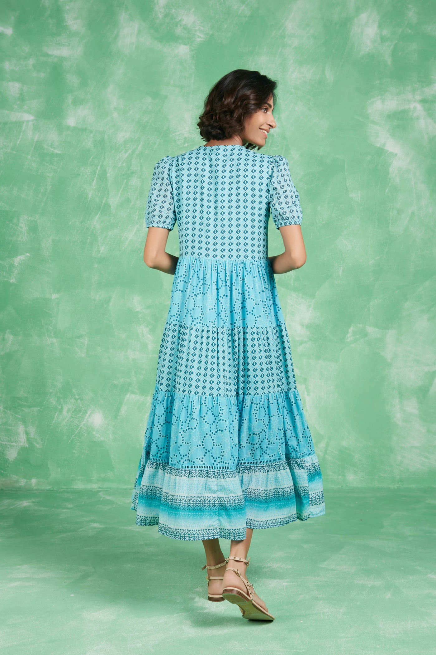 DAPHNE MIDI DRESS KOKORO LIGHT BLUE