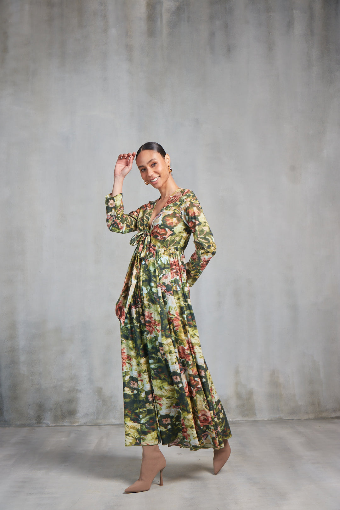 ANGELA MAXI DRESS LADAKH GREEN – Ros-Garden