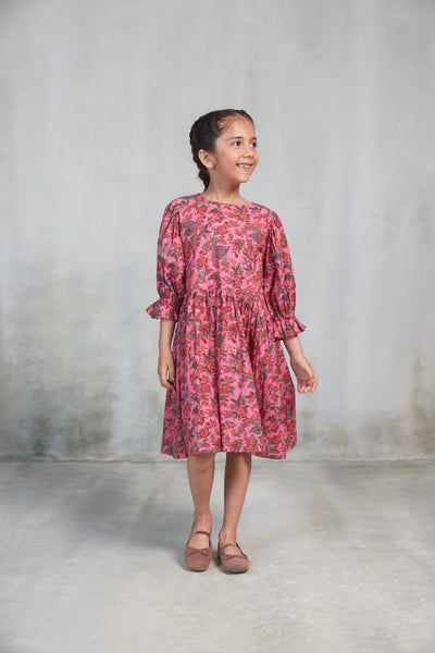 INDONESIA GIRLS DRESS OCCITANE PINK