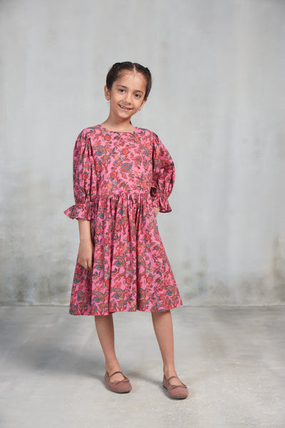 INDONESIA GIRLS DRESS OCCITANE PINK