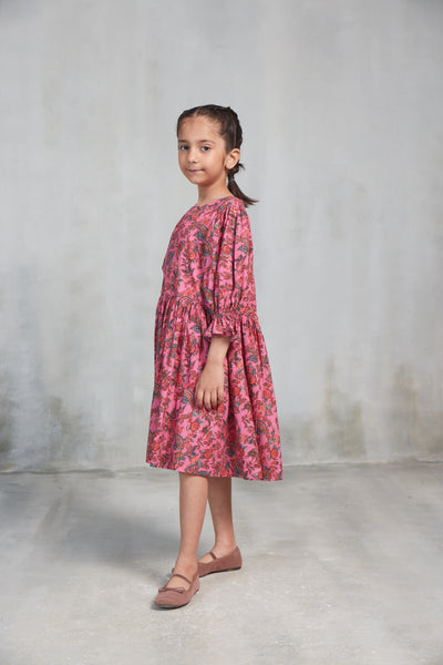 INDONESIA GIRLS DRESS OCCITANE PINK