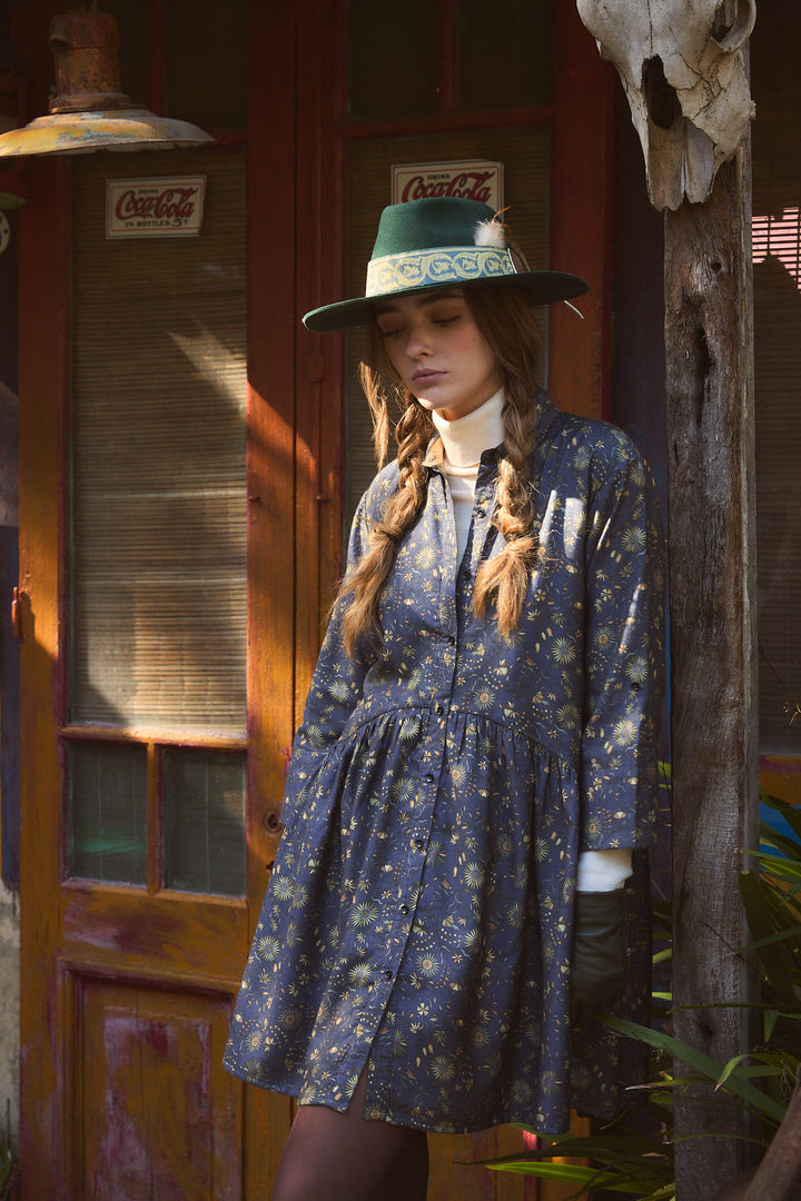 WOOL DEAUVILLE SHORT DRESS CHEROKEE PINK – Ros-Garden