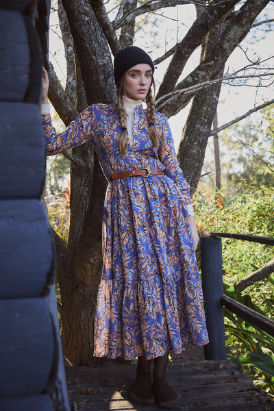 DIWALI MAXI DRESS CHITTO BLUE