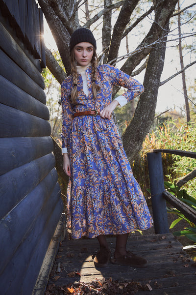 DIWALI MAXI DRESS CHITTO BLUE
