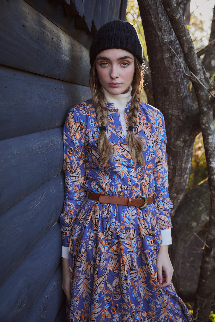 Diwali Maxi Dress in Chitto Blue | Printed Boho Maxi – Ros-Garden