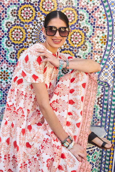 DAPHNE MIDI DRESS RAHA PINK