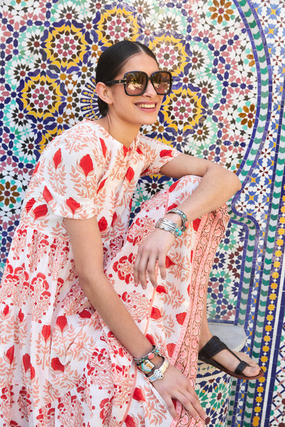 DAPHNE MIDI DRESS RAHA PINK