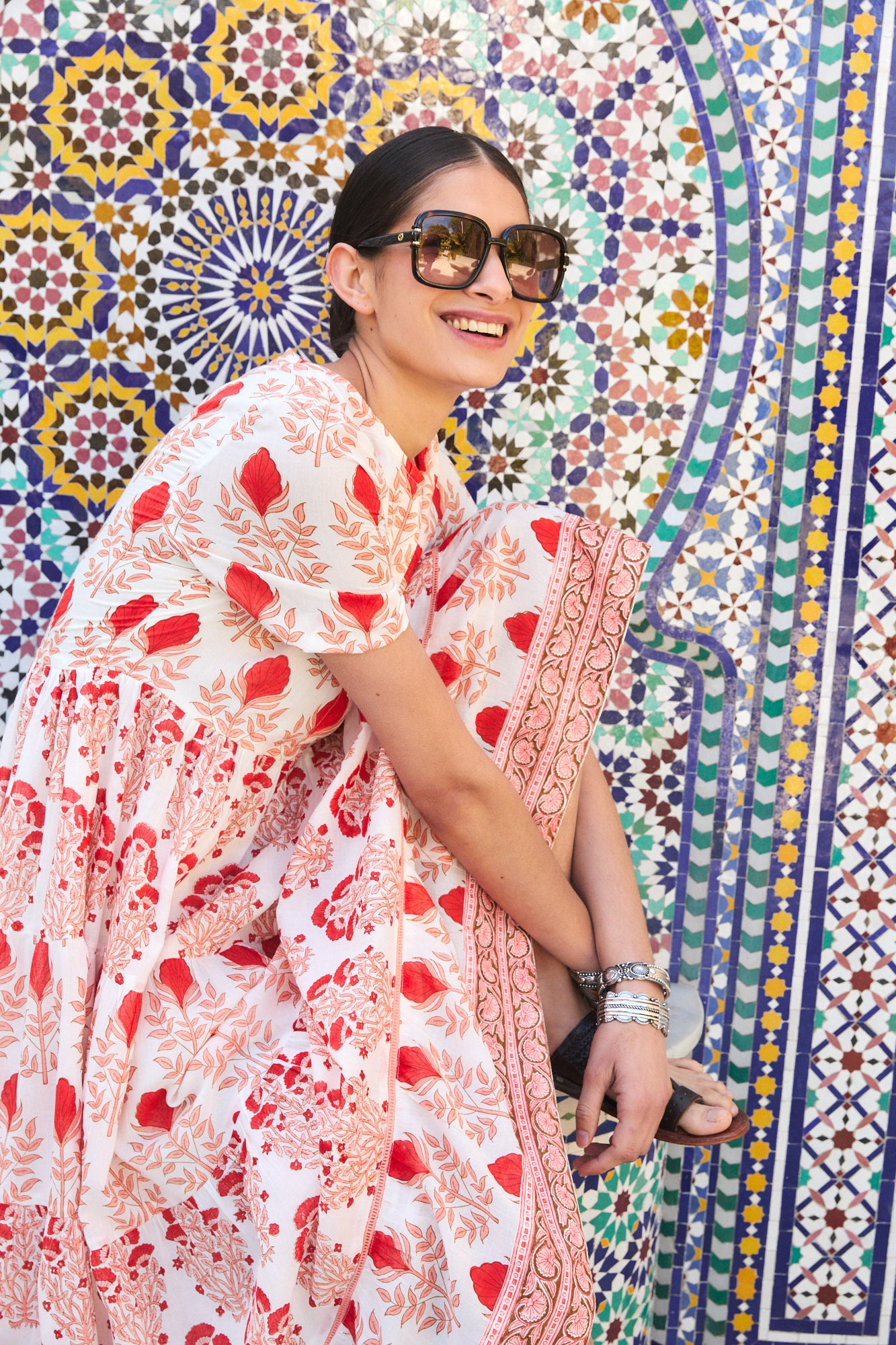 DAPHNE MIDI DRESS RAHA PINK