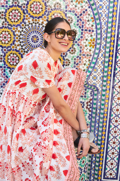 DAPHNE MIDI DRESS RAHA PINK