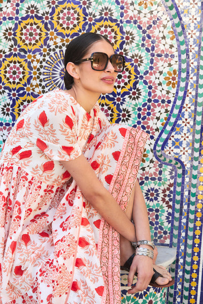 DAPHNE MIDI DRESS RAHA PINK