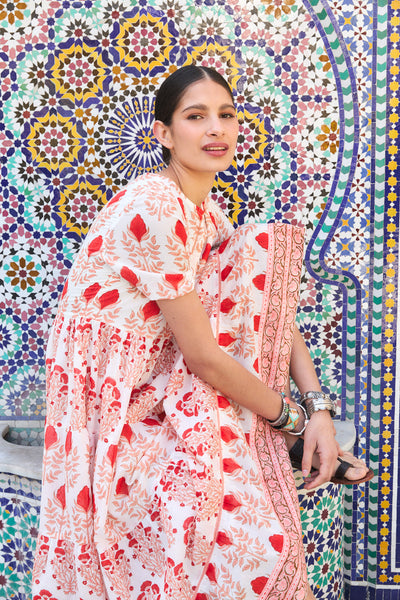 DAPHNE MIDI DRESS RAHA PINK