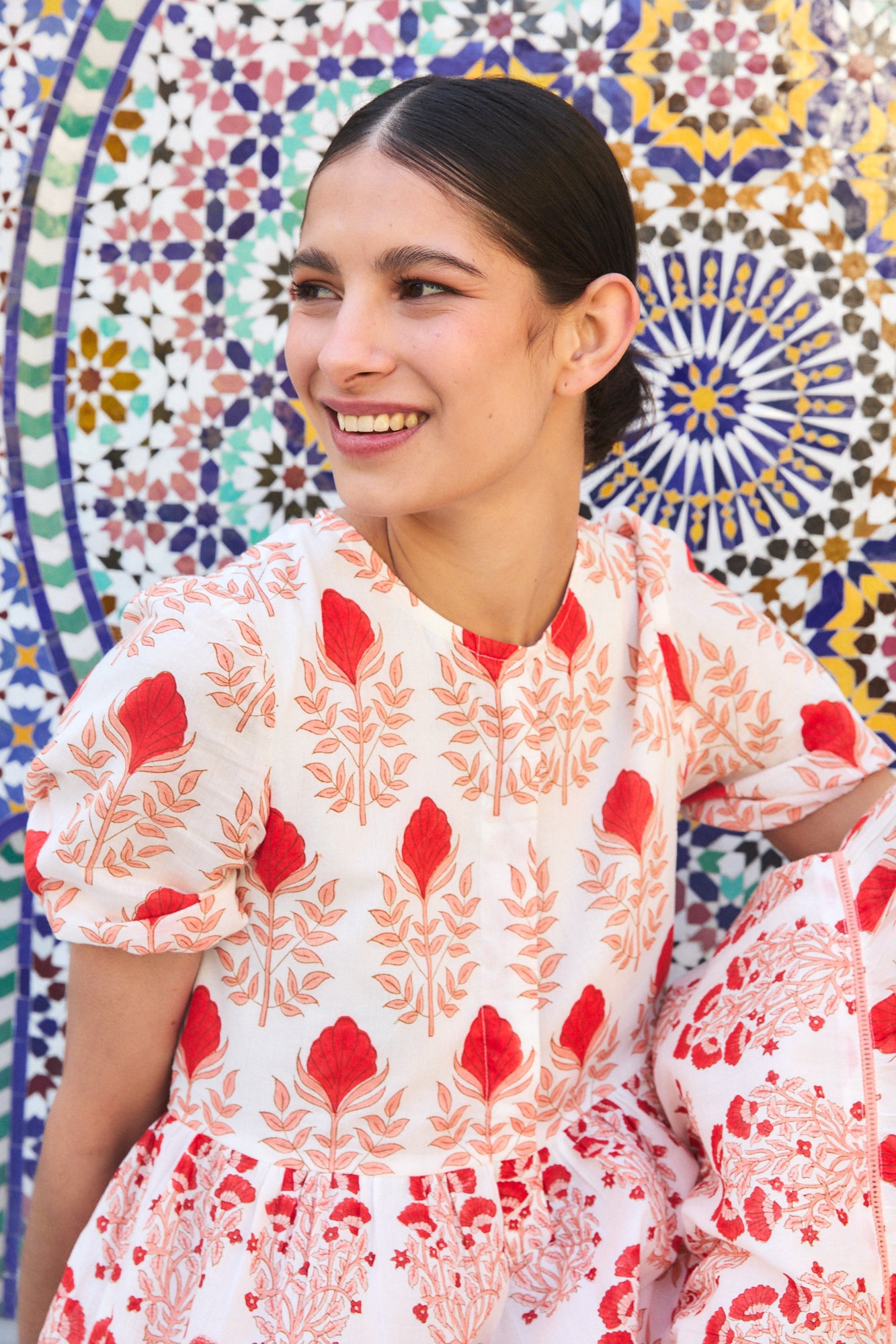 DAPHNE MIDI DRESS RAHA PINK