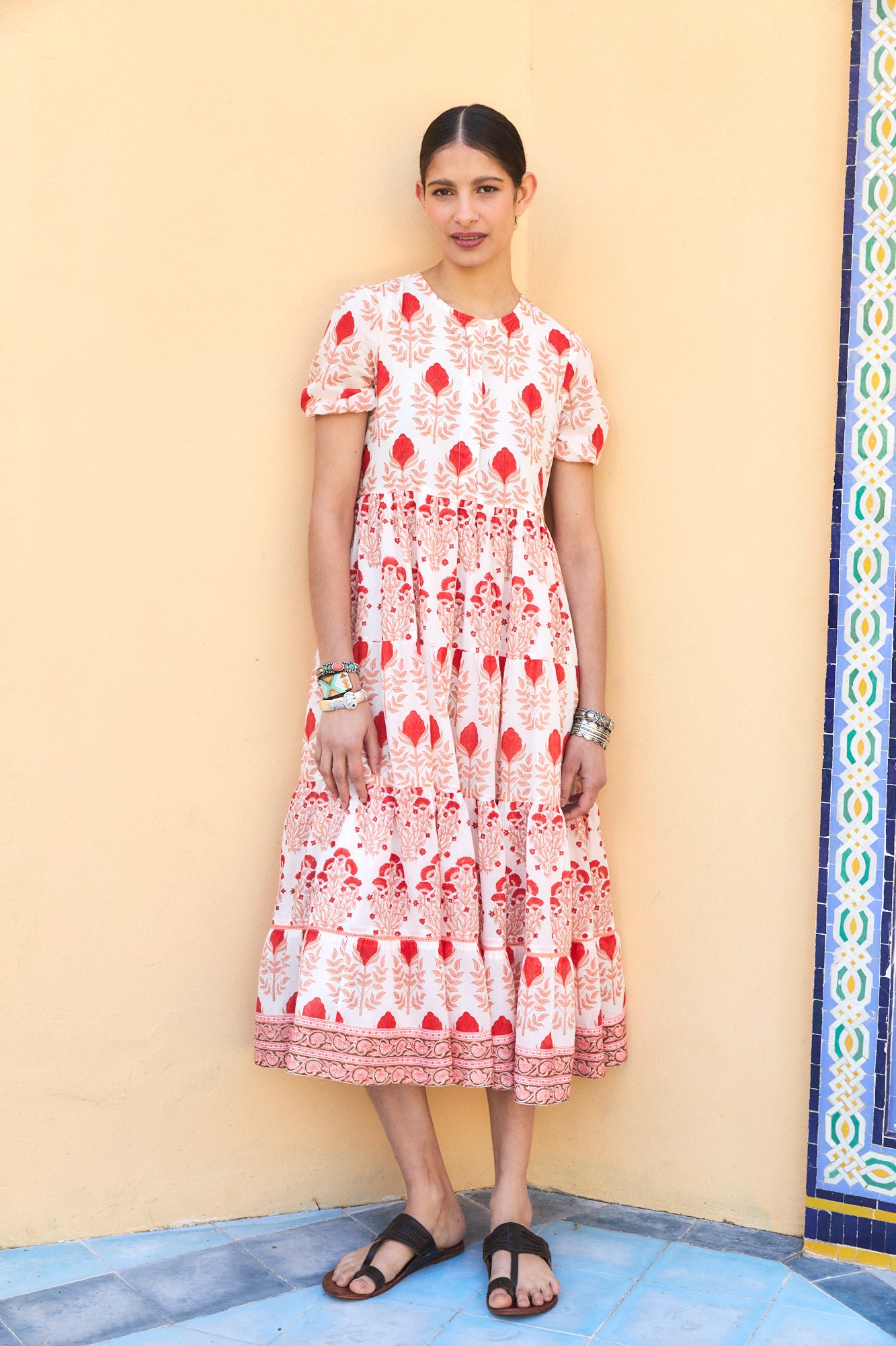 DAPHNE MIDI DRESS RAHA PINK