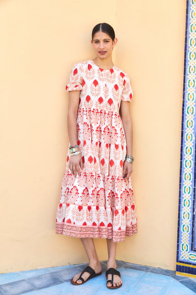 DAPHNE MIDI DRESS RAHA PINK