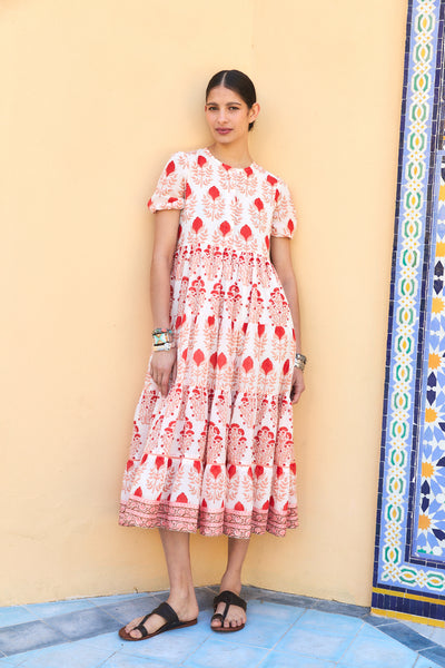 DAPHNE MIDI DRESS RAHA PINK