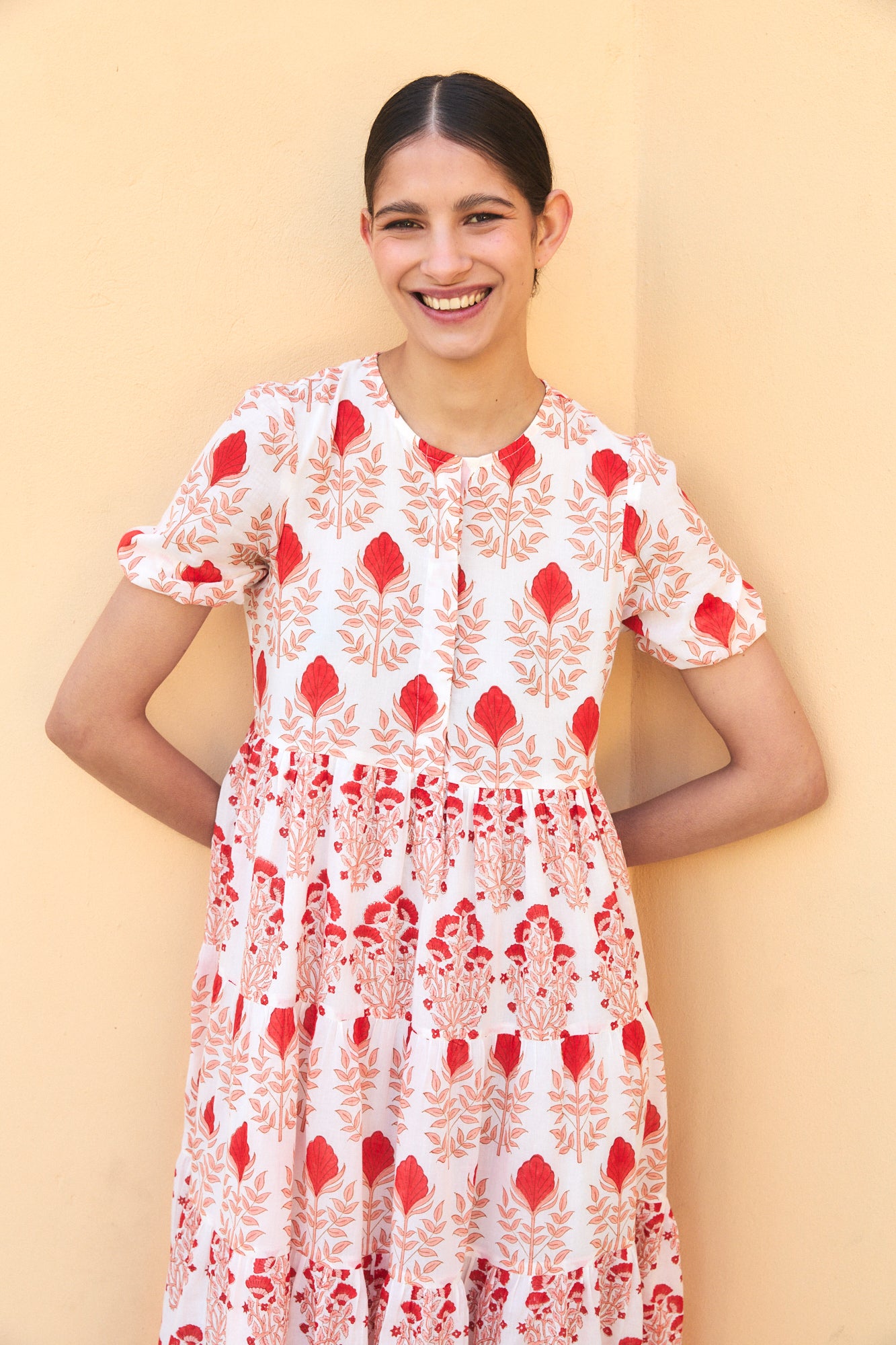 DAPHNE MIDI DRESS RAHA PINK