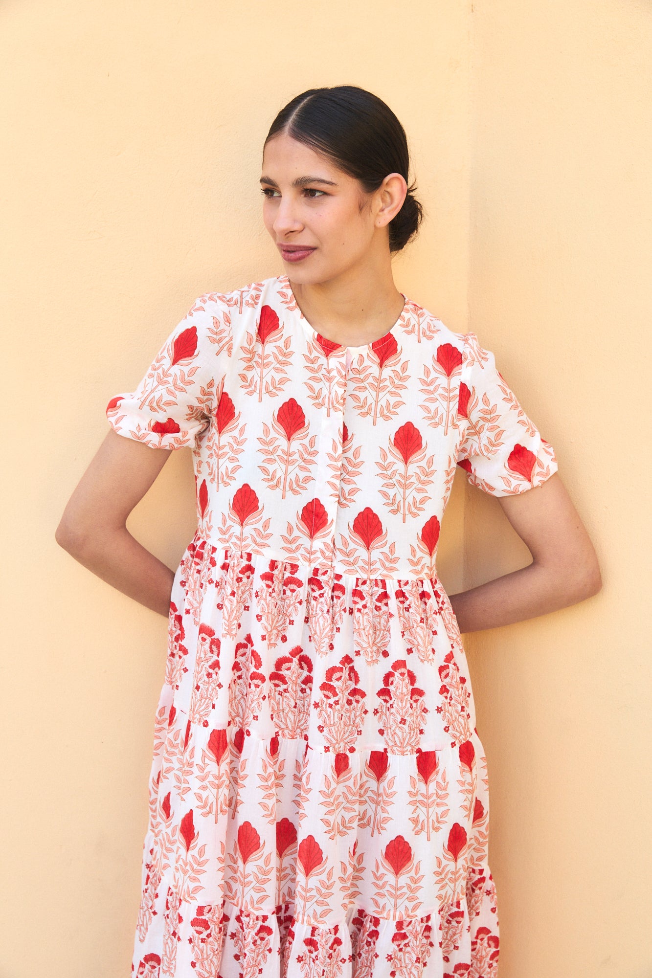 DAPHNE MIDI DRESS RAHA PINK