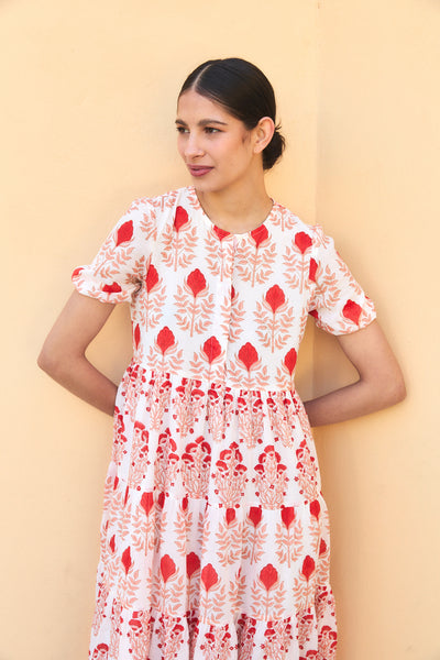 DAPHNE MIDI DRESS RAHA PINK