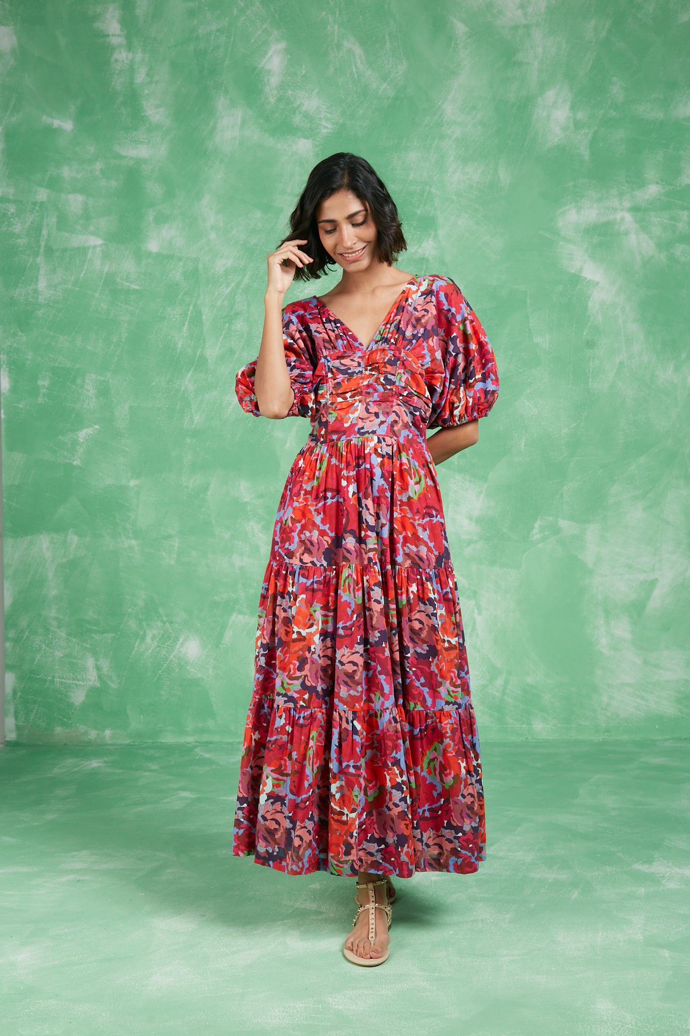 NIEVES MAXI DRESS BIKANER PINK