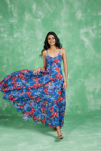 TATIANA MAXI DRESS BIKANER BLUE