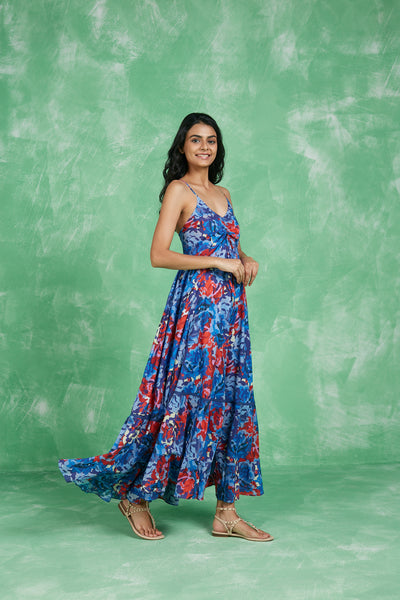 TATIANA MAXI DRESS BIKANER BLUE