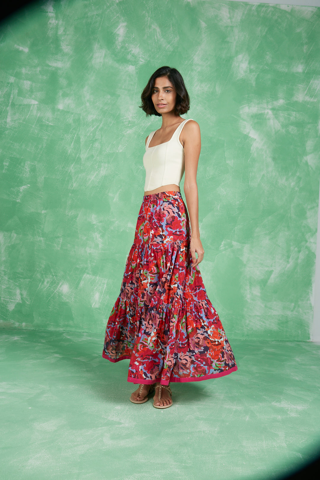 FRILLY SKIRT BIKANER PINK – Ros-Garden