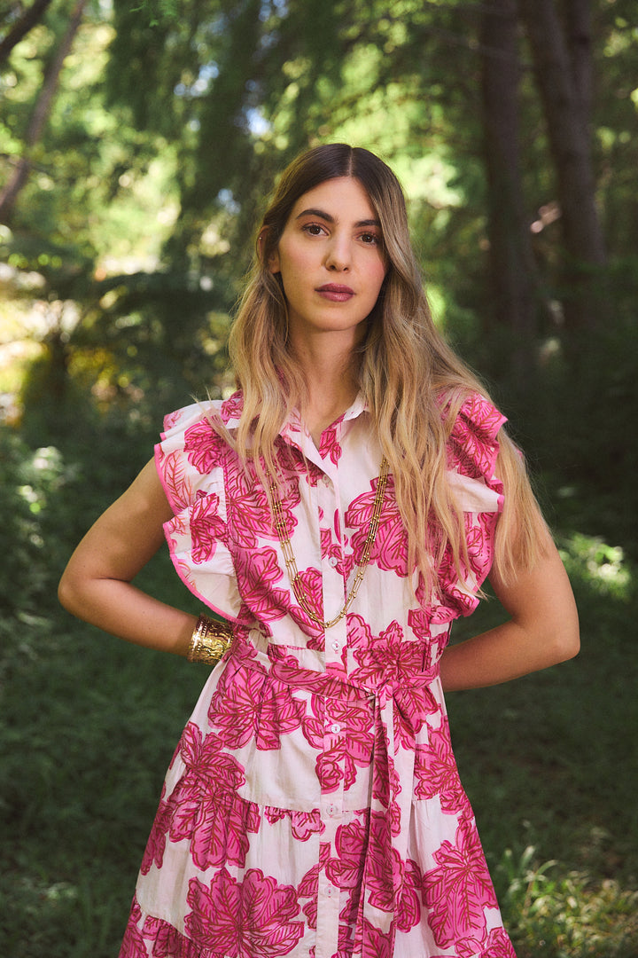 a*n様 最安値 Rose Embroidered Dress onepiece CRISPY COTTON ERNESTINE MAXI DRESS EENIKA PINK – Ros-Garden