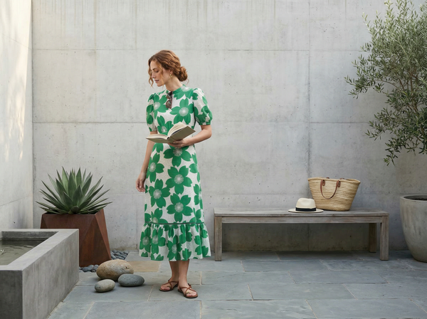WindCare 空調服 Mサイズ オリーブグリーン　レディース FREYA MIDI DRESS AKARI GREEN – Ros-Garden