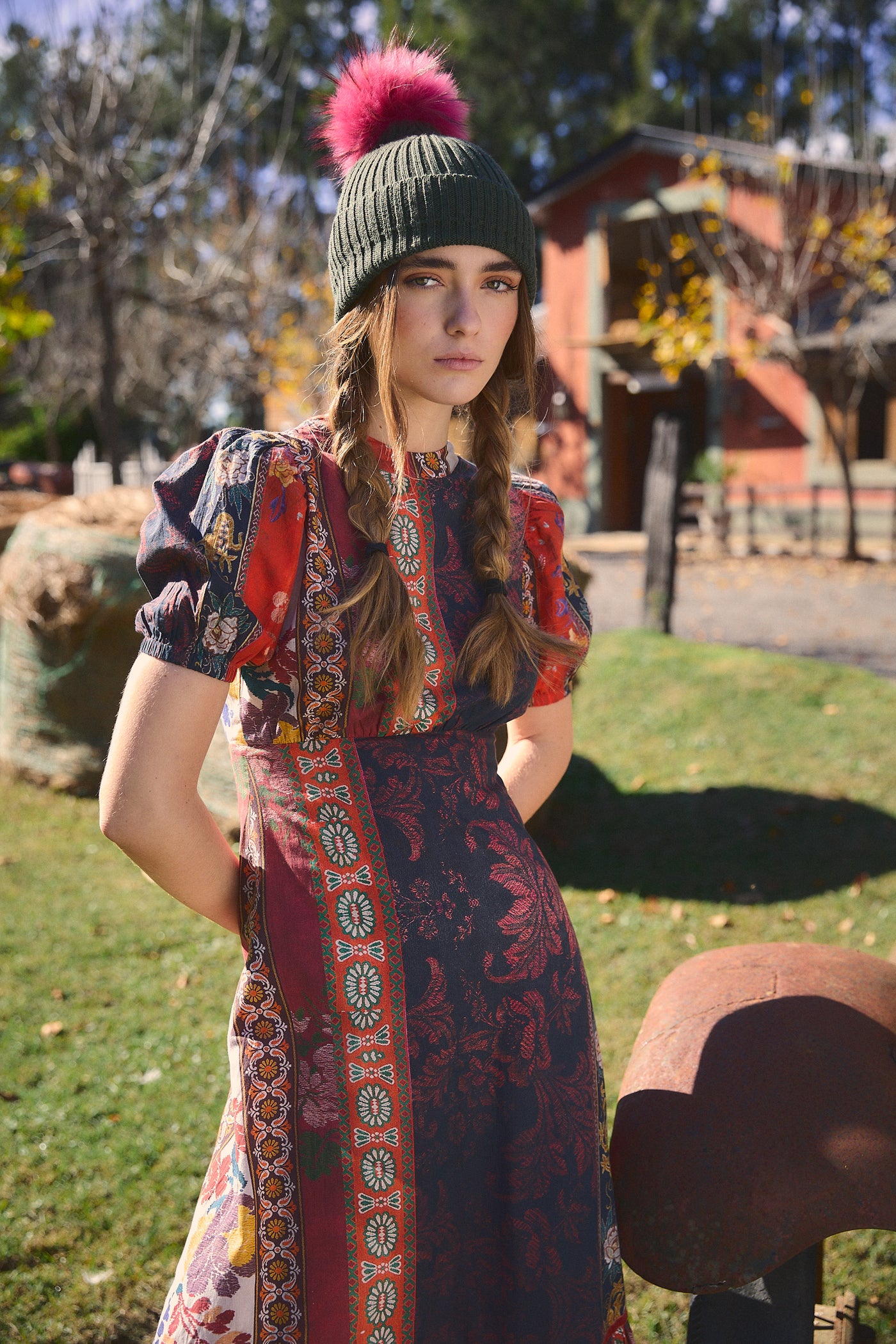 FREYA MIDI DRESS CHOKI ORANGE