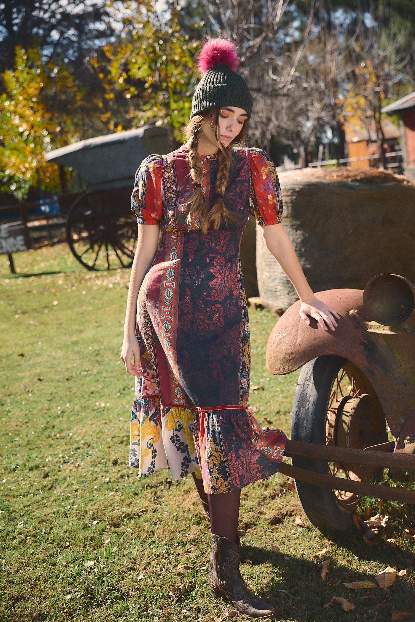 FREYA MIDI DRESS CHOKI ORANGE