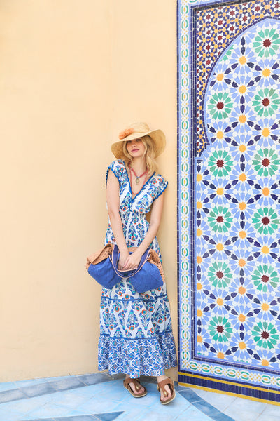 HILDA MIDI DRESS LAYLA BLUE