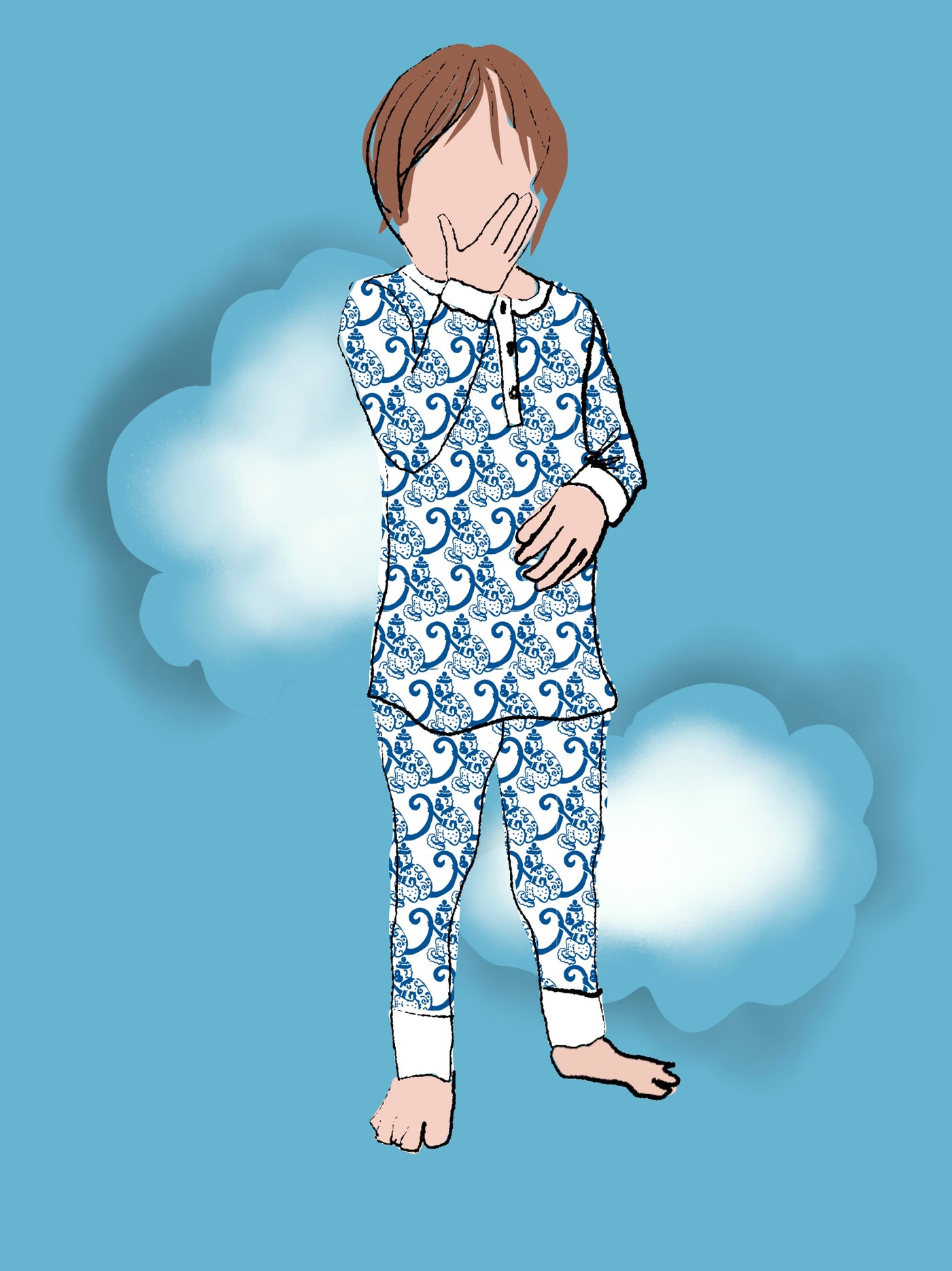 CAMERON KIDS PAJAMA SET MARCEL BLUE