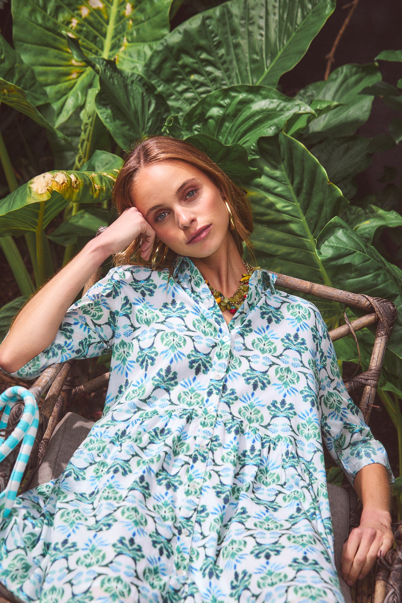 DEAUVILLE SHORT DRESS TERESINIA GREEN