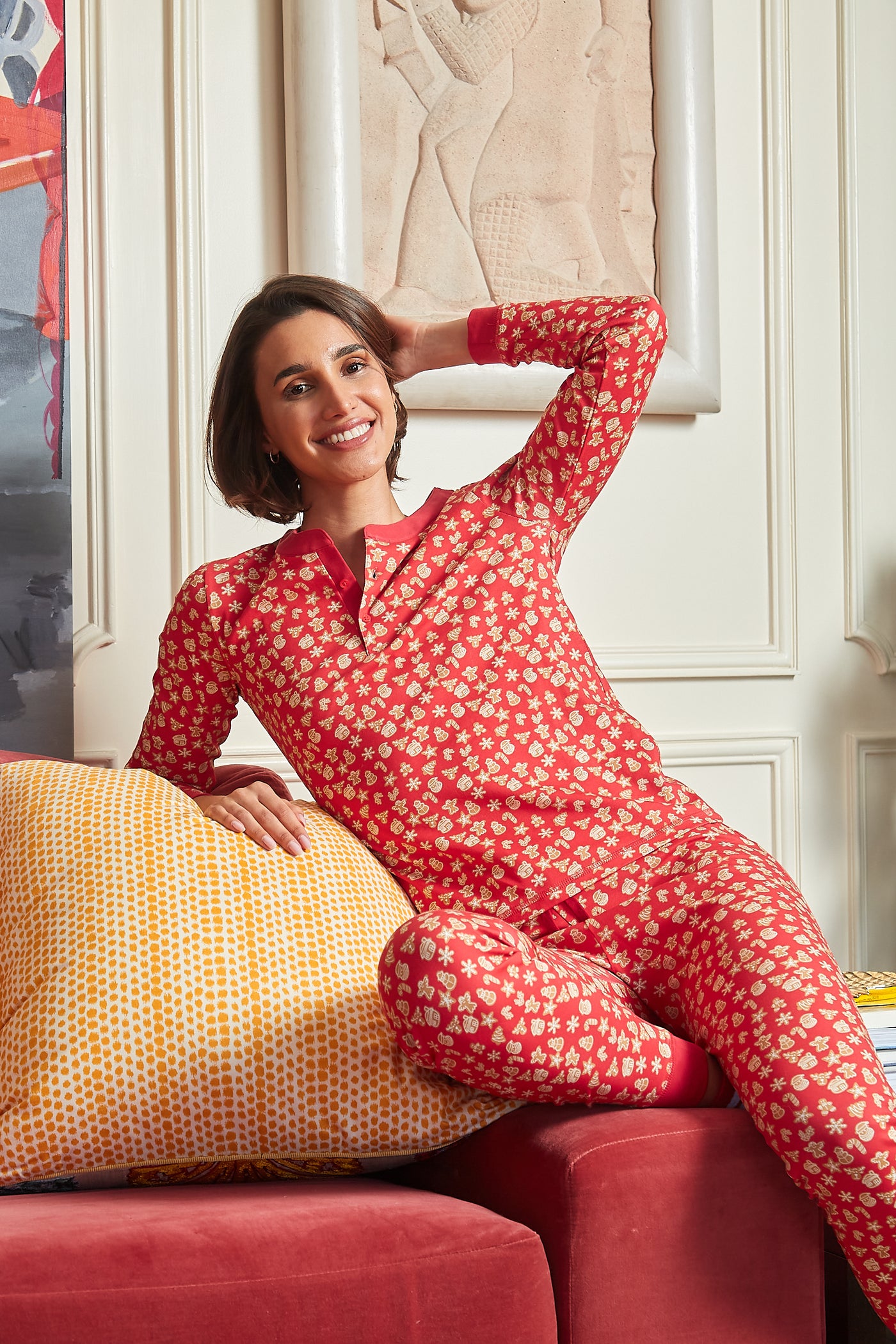 PIPPA WOMEN'S PAJAMA SET GINGER  RUBY