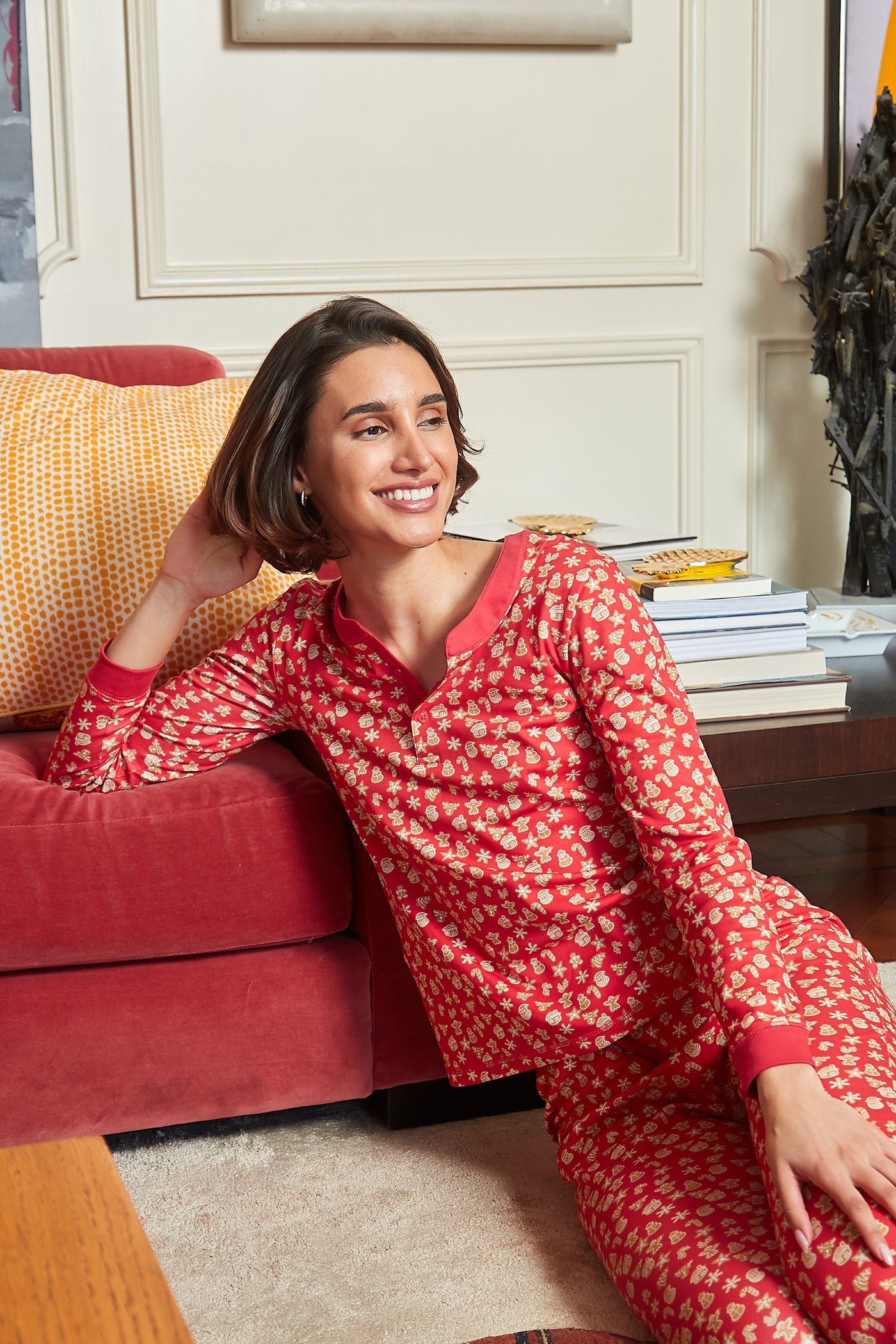 PIPPA WOMEN'S PAJAMA SET GINGER  RUBY