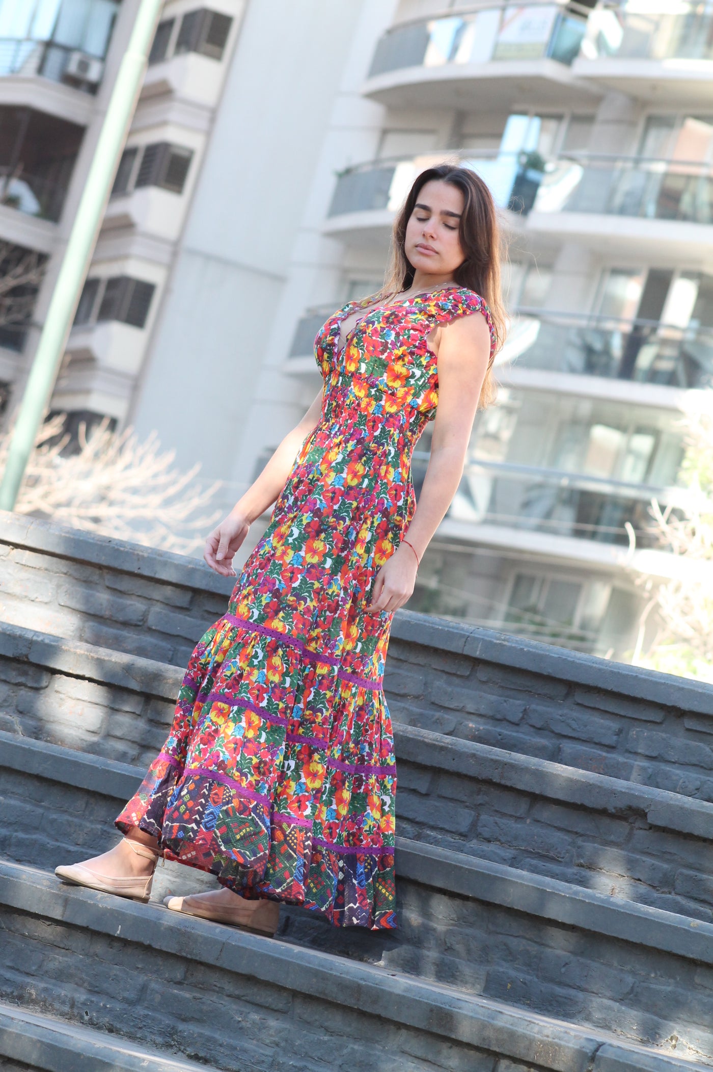 HILDA MIDI DRESS UATULCO MULTI