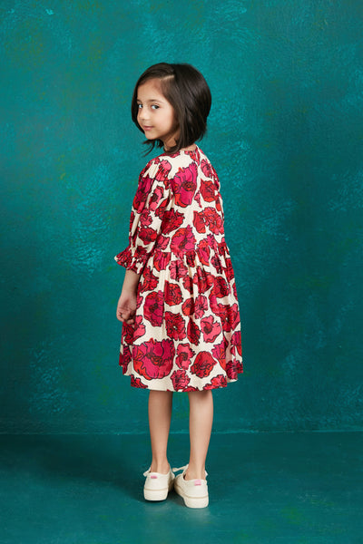 INDONESIA GIRLS DRESS GUADALUPE PINK