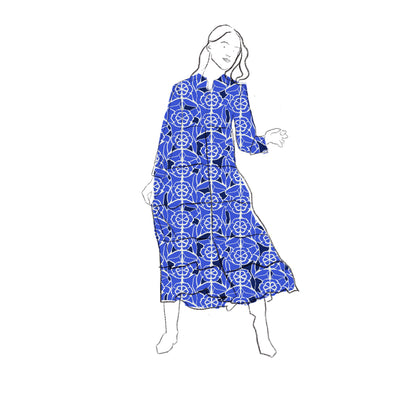 JINETTE DRESS OAHU BLUE