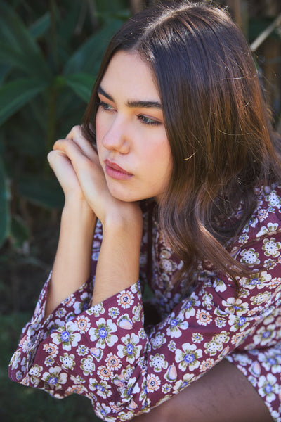 JESSE SHORT DRESS HANIA BROWN