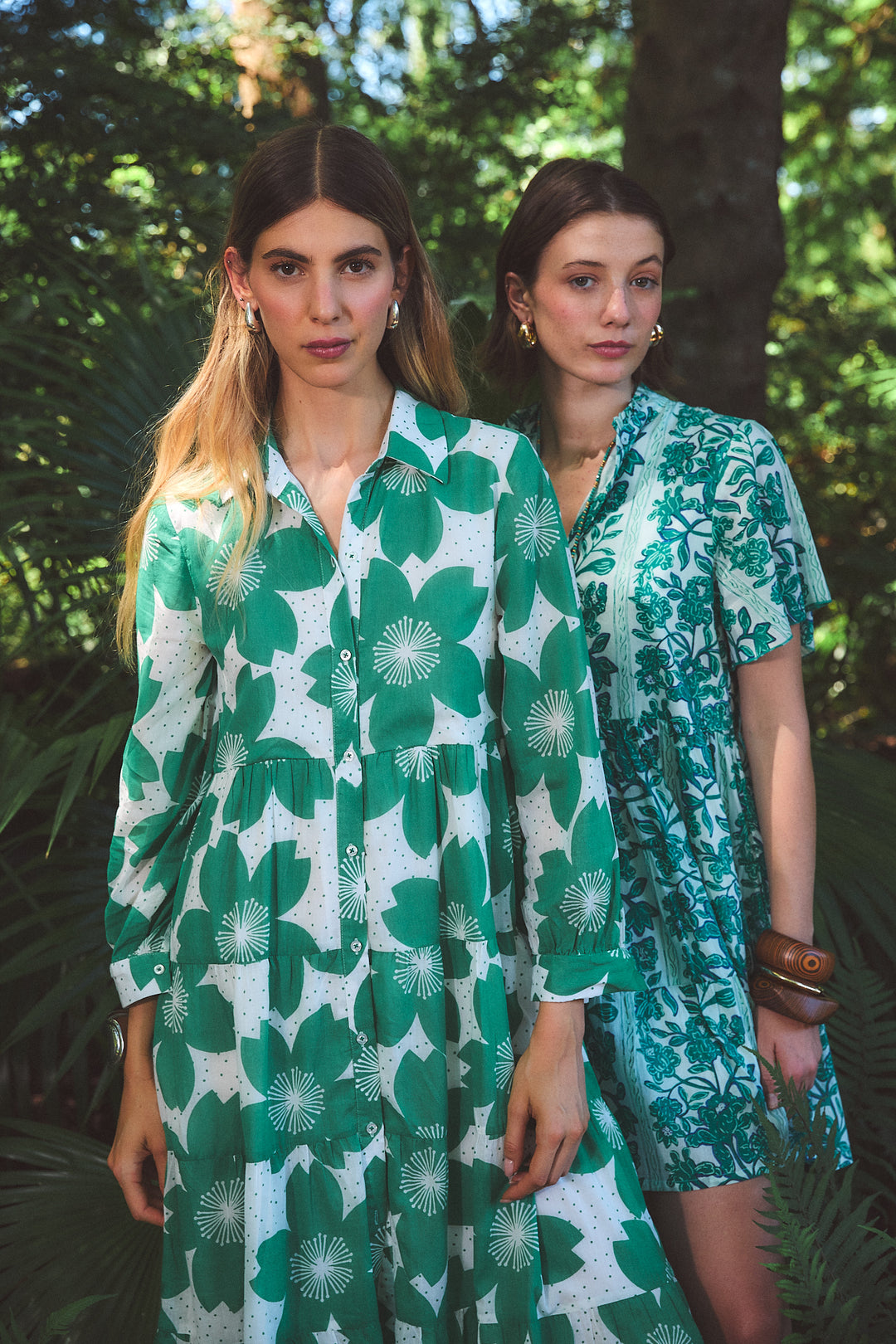 JINETTE MAXI DRESS AKARI GREEN – Ros-Garden