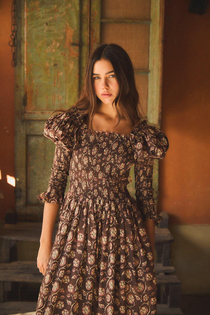 JOCELYN MAXI DRESS BHIM BROWN BROWN / BHIM / XS JOCELYN MAXI DRESS BHIM BROWN BROWN / BHIM / XS