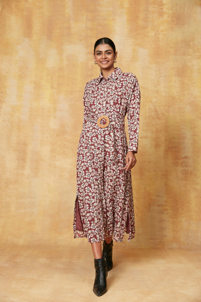 JODPUR MAXI DRESS HANIA BROWN