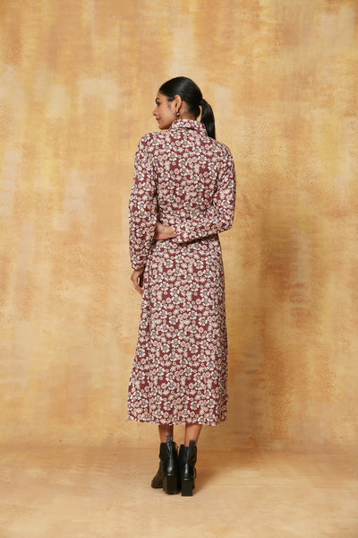 JODPUR MAXI DRESS HANIA BROWN