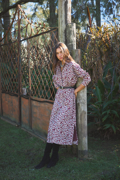 JODPUR MAXI DRESS HANIA BROWN