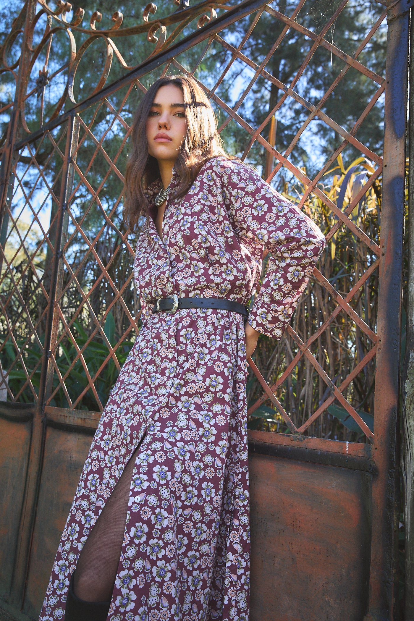 JODPUR MAXI DRESS HANIA BROWN