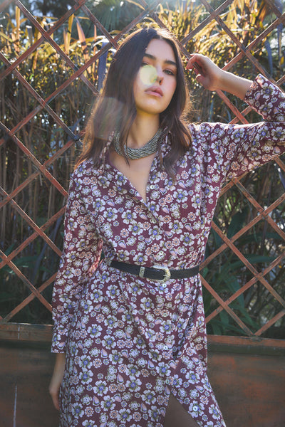 JODPUR MAXI DRESS HANIA BROWN